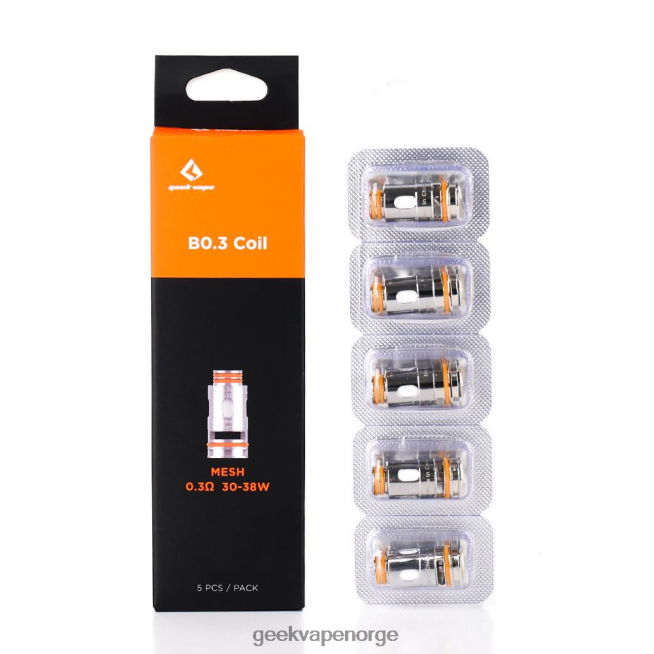 GeekVape 5 stk/pakk b-serie coil b0,3 ohm 426VDX8 | GeekVape Store