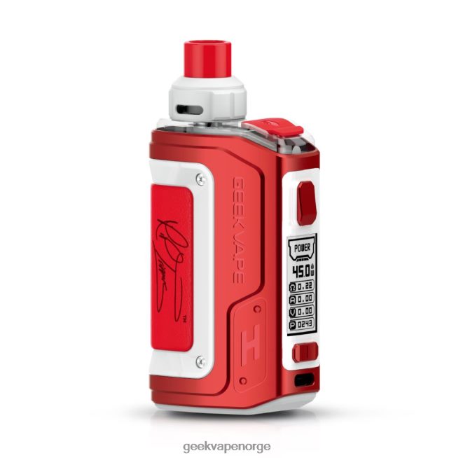 GeekVape h45 (aegis hero 2) pod mod kit 1400mah 4ml rte-utgave (rød og hvit) 426VDX98 | GeekVape Store