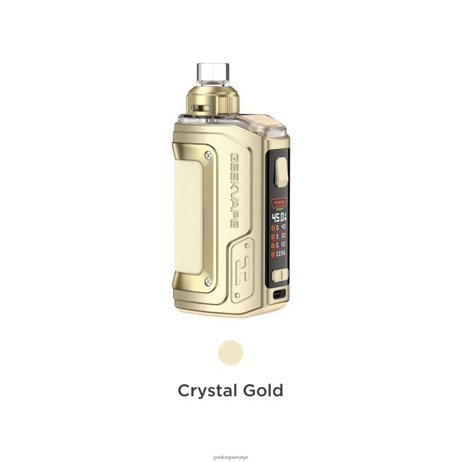 GeekVape h45 (aegis hero 2) pod mod kit crystal edition krystall gull 426VDX141 | GeekVape Norge