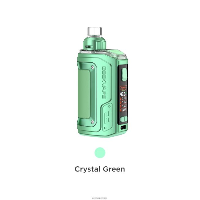 GeekVape h45 (aegis hero 2) pod mod kit crystal edition krystallgrønn 426VDX143 | GeekVape Online