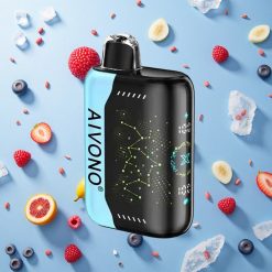 Aivono Aim Boom 25000 Puffs Blåbringebær Is 28ml E-Væske Kapasitet 650mAh Batteri