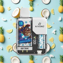 Aivono Aim-Tank 9500 Puffs 18ml E-væske Ananas Kokosnøtt