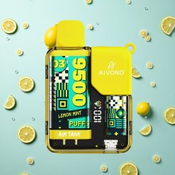 Aivono Aim-Tank 9500 Puffs 18ml E-væske Kapasitet Sitron Mynte