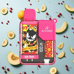 Aivono Aim-Tank 9500 Puffs 18ml E-væske Kirsj Melon