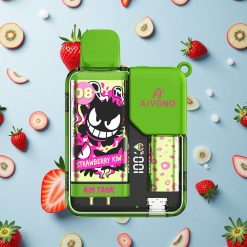 Aivono Aim-Tank 9500 Puffs Jordbær Liwi 18ml E-væske Kapasitet 650mAh Batteri