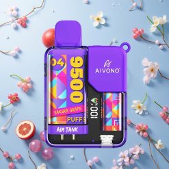 Aivono Aim-Tank 9500 Puffs Sakura Drue 18ml E-væske Kapasitet 650mAh Batteri