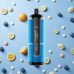 Al Fakher Crown Bar 15 000 inhalasjoner Blåbærtuggummityper-C lader og 600mAh batteri