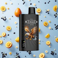 JNR EAGLE Smart 23000 Puffs Sortsolbrus Mango Is Justerbar Luftstrøm 25ml e-Væske Kapasitet