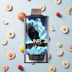 JNR Falcon Pro 28000 Puffs Hvit Fersken Razz 30ml Fylt Kapasitet 950mAh Batteri