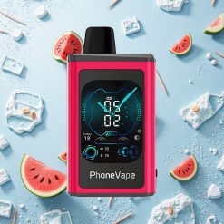 JNR PhoneVape 30000 Puffs Vannmelon Is Full Display Skjerm Type-C Oppladbart Batteri