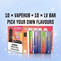 VAPEHUB ULTRA 20,000 & LV BAR 9000 Puffs Combo Pick Flavours