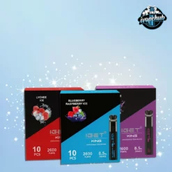 IGET KING 30 Pack Pick Your Own Flavours 2600 Puffs 1400mAh