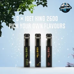 IGET KING 2600 Puffs Pick Your Own Flavours 8.5ml 1400mAh