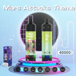 WGA Mars Attack 40K Puffs 30 Flavors 0%-5% Nicotine Speaker
