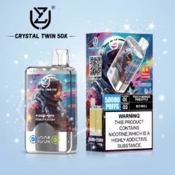 UZY Crystal Twin 50K Dual Flavor 40mL Smart Screen Vape